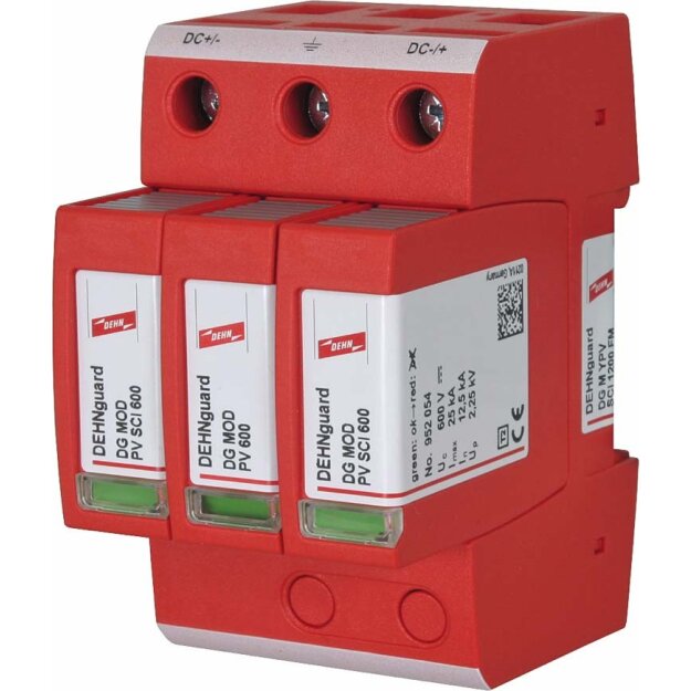 Dehn 952517 Überspannungsableiter Typ 2 DEHNguard M Mehrpolig für PV-Anlagen bis 1200V DC DG M YPV SCI 1200 FM
