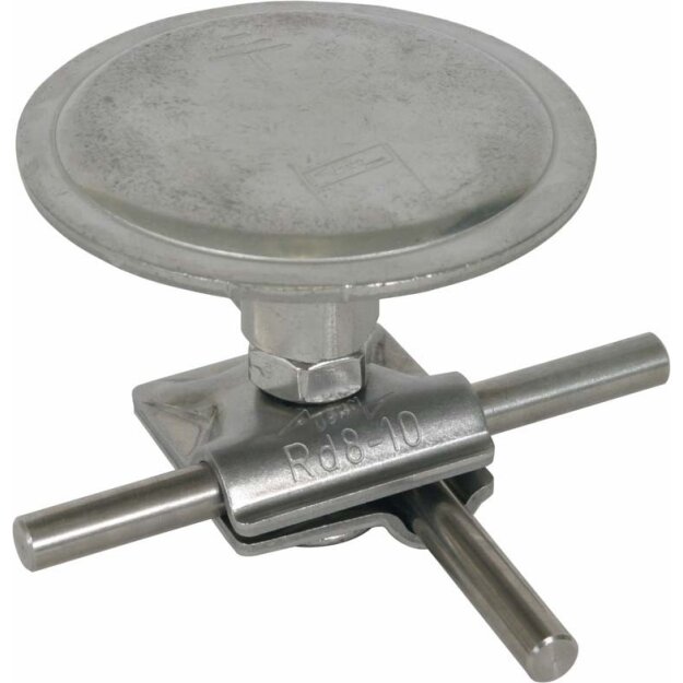 Dehn 108009 Fangpilz für befahrbare Flachdächer für Rd 8-10mm NIRO FP D80 ET70 8.10 V2A