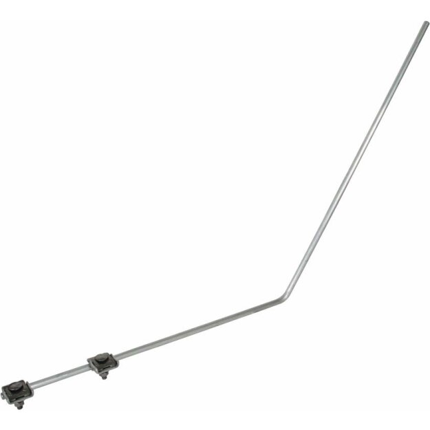 Dehn 101110 Fangspitze D 10mm L 1000mm Al      -SET- 55° abgewinkelt m. 2 Falzklemmen Al