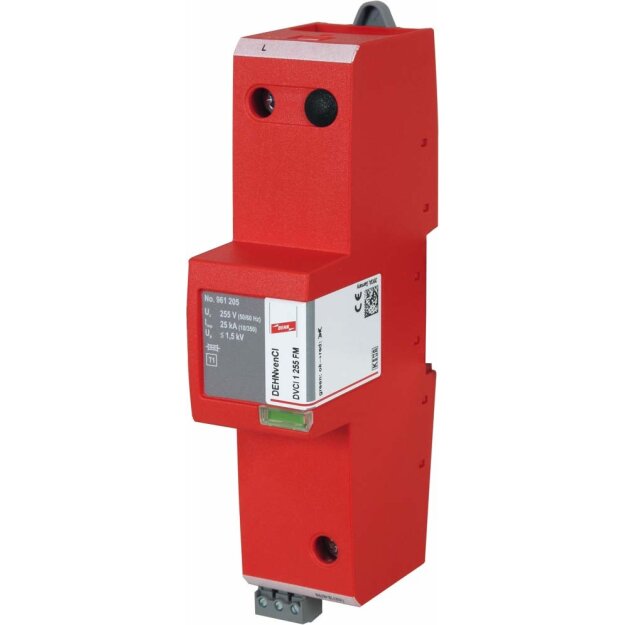 Dehn 961205 Kombiableiter Typ 1 + Typ 2 DEHNvenCI 1-polig 255V AC mit Vorsicherung DVCI 1 255 FM