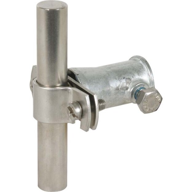 Dehn 106129 Stangenhalter NIRO f. Rd 16mm m. Befestigungsbuchse ZG D 16mm