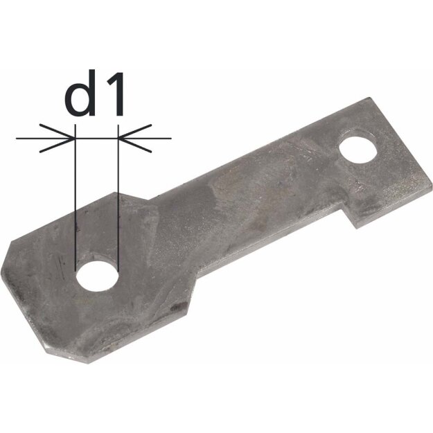 Dehn 923211 Anschlussbügel IF3 gerade Bohrdurchmesser d1 11 mm