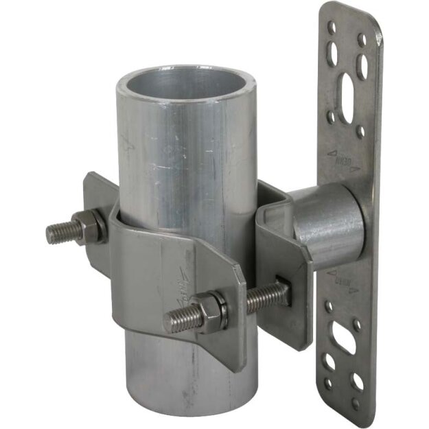Dehn 105342 Wandbefestigung NIRO senkrechte Montage mit Überleger für Rohre D 40-50mm WB D40.50 SE WA46 V2A