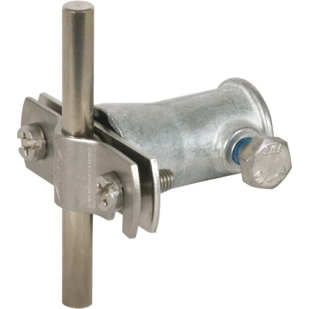 Dehn 106128 Leitungshalter NIRO für Rd 7-10mm mit Befestigungsbuchse ZG D 16mm LH 7.10 BB16 V2A ZG
