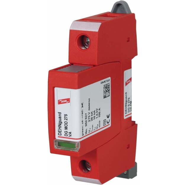 Dehn 952087 Überspannungsableiter Typ 2 DEHNguard S 1-polig Uc 275V AC mit Fernmeldekontakt DG S 275 VA FM
