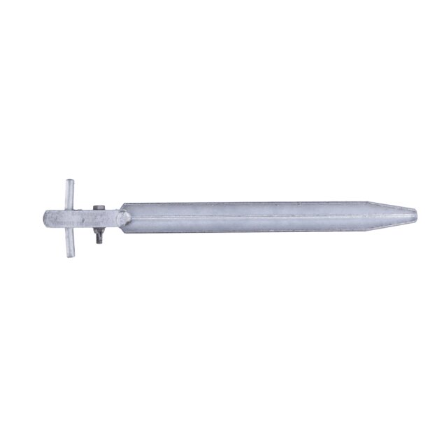 Dehn 634145 Erdungsspieß Profilstahl/tZn L450mm mit Schraube und Flügelmutter M8 NIRO ES 50X50X3 450 V2A