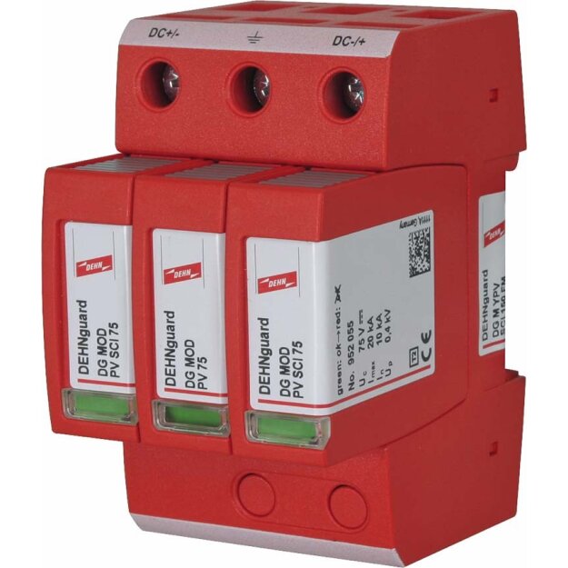 Dehn 952518 Überspannungsableiter Typ 2 DEHNguard M Mehrpolig für PV-Anlagen bis 150V DC DG M YPV SCI 150 FM