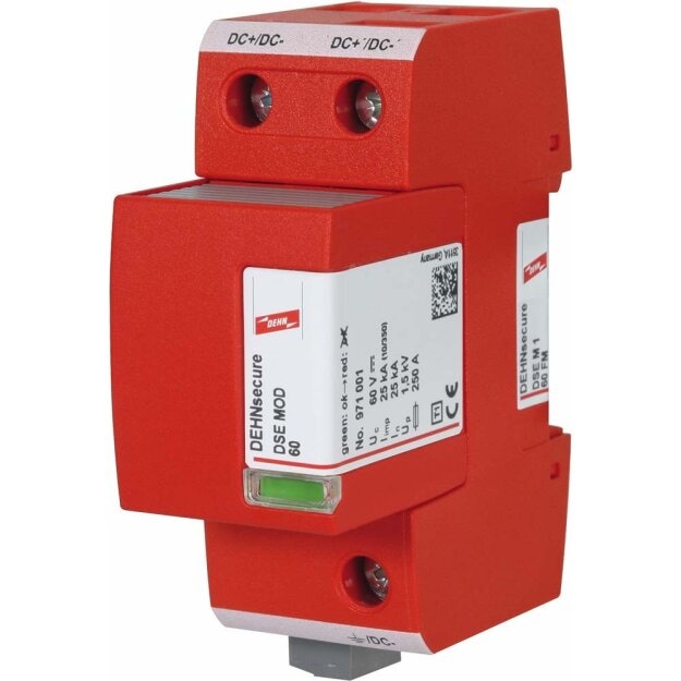 Dehn 971126 Koordinierter Blitzstromableiter Typ 1 DEHNsecure M für DC-Stromkreise DSE M 1 60 FM