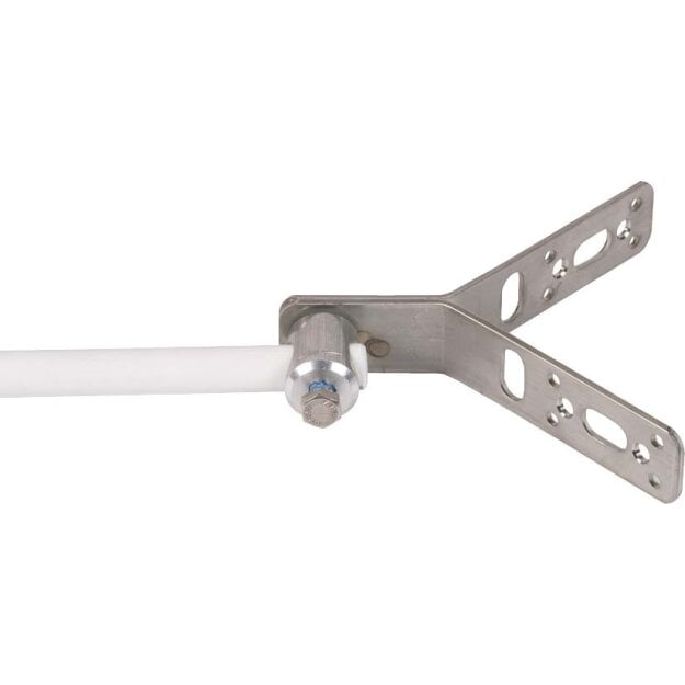 Dehn 106316 Eck-Befestigungswinkel 90 Grad NIRO mit Befestigungsbolzen Al B 16,2mm für DEHNiso EBW90 BB16 B5.1 6.5 11 V2A