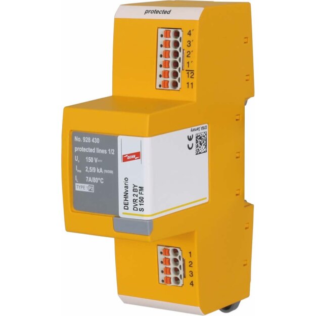 Dehn 928430 Kombiableiter DEHNvario für elektroakustische Anlagen DVR 2 BY S 150 FM