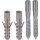 Dehn 472202 Befestigungsset mit 2 Stockschrauben M 10x20mm NIRO und 2 K-Dübel D 12mm BFS M10X20 PAS V2A