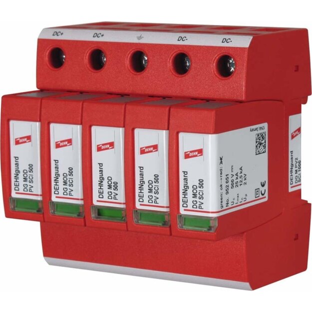 Dehn 952514 Überspannungsableiter Typ 2 DEHNguard M Mehrpolig für PV-Anlagen bis 1000V DC DG M PV2 SCI 1000