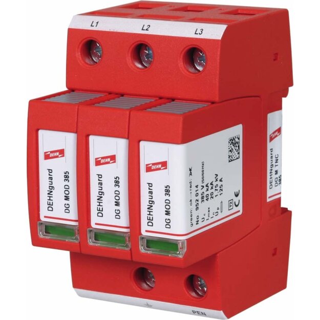Dehn 952314 Überspannungsableiter Typ 2 DEHNguard M 3-polig für TN-C-Systeme DG M TNC 385