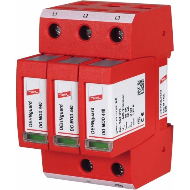 Dehn 952303 Überspannungsableiter Typ 2 DEHNguard M 3-polig für TN-C-Systeme DG M TNC 440
