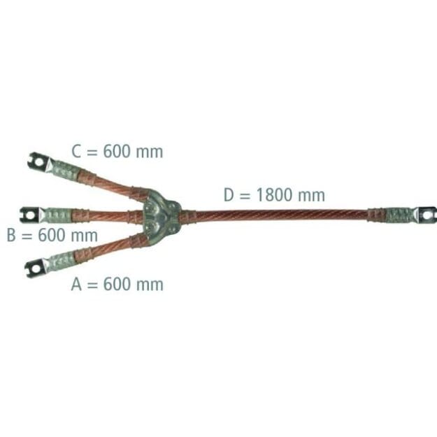 Dehn Erdungs-u. Kurzschließseil EKV3+0 70 G VH95BZZ (1er)