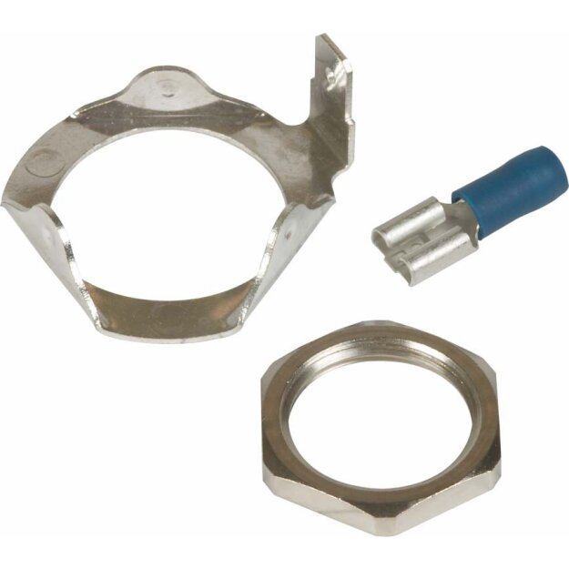 Dehn 929996 Erdungsring mit Flachstecker 6,3mm und Mutter M20 für externe Erdung DEHNpipe ER DPI M20