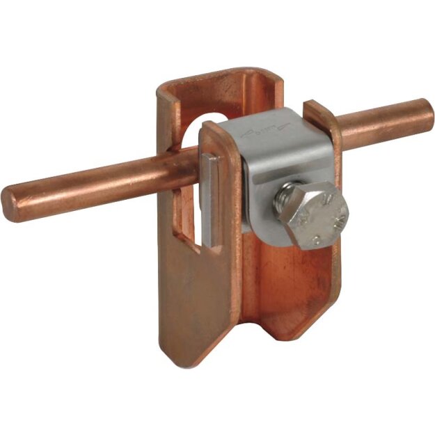Dehn 277237 Flachband-Rundleitungshalter Cu für Fl...11mm Rd 6.10mm Wandabstand 11mm FRH 11 6.10 WA11 B7 CU