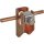 Dehn 277237 Flachband-Rundleitungshalter Cu für Fl...11mm Rd 6.10mm Wandabstand 11mm FRH 11 6.10 WA11 B7 CU