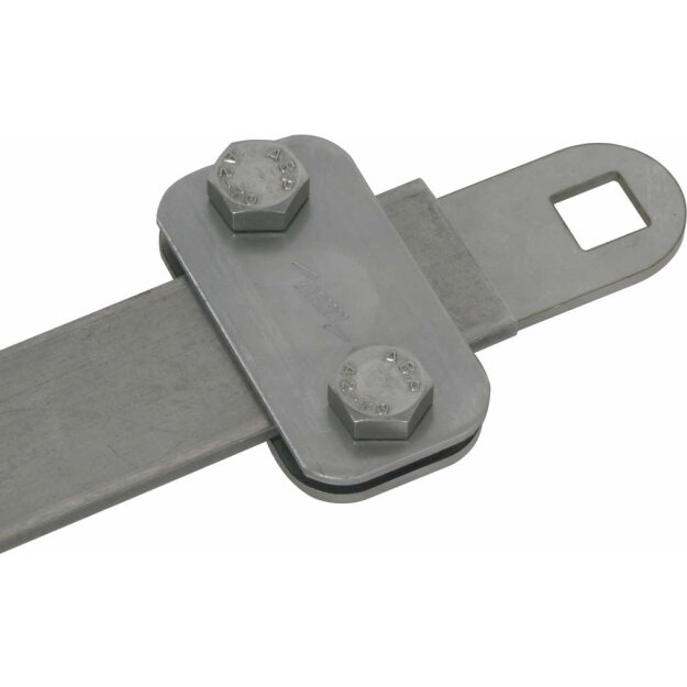 Dehn 380129 Klemmstück NIRO mit Vierkantloch D 11mm für Fl -30x4mm KS B11.11 FL30X4 V2A