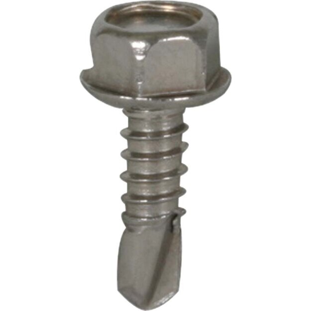Dehn 528619 Bohrschraube mit 6-kant-Kopf DIN 7504 6,3x19mm NIRO BSC 6.3X19 SW10 V2A