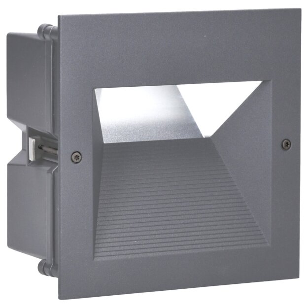 Bega 24211AK3 LED-Wand- und Deckeneinbauleuchten asymmetrisch 7 W Silber 3000 K