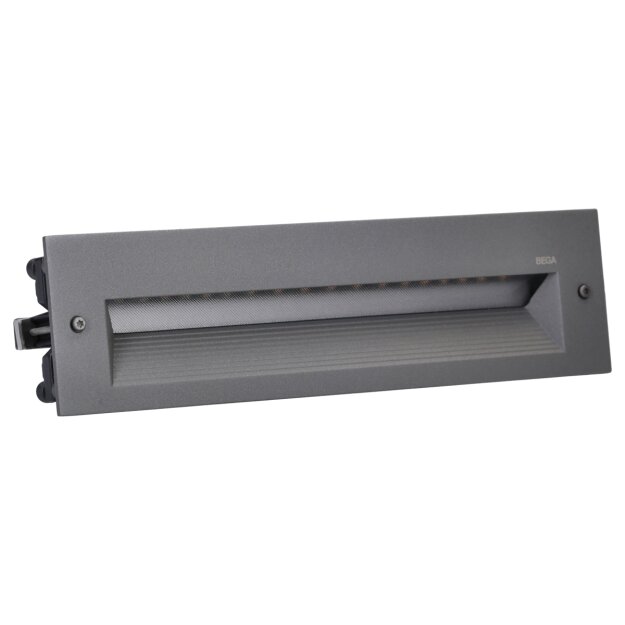 Bega 33055AK4 Einbauleuchte für den Innen- & Außenbereich asymmetrisch 11 W Silber 4000 K