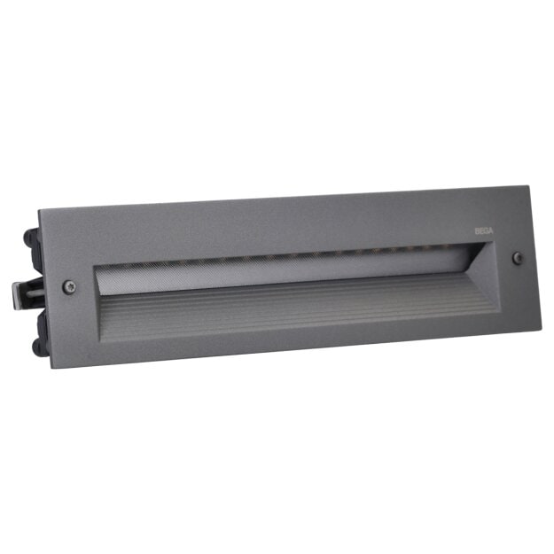 Bega 33060AK3 LED-Einbauleuchte DALI asymmetrisch 24 W Silber 3000 K