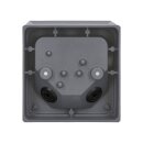 Bega 22423AK3 Decken- Wand- und Pfeilerleuchte stoßfest freistrahlend 4,5 W Silber 3000 K
