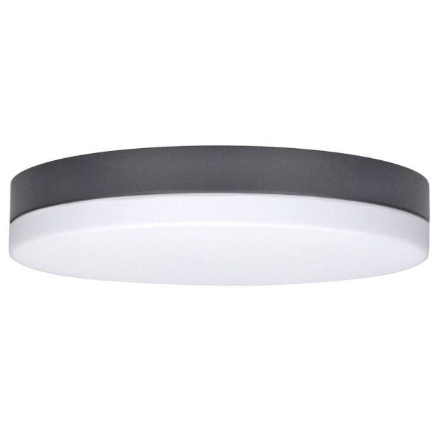 Bega 33681AK3 LED-Decken und Wandleuchte mit Opalglas Silber 3000 K