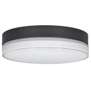 Bega 33682K3 LED-Decken und Wandleuchte mit weißem Kristallglas Grafit 3000 K