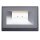 Bega 33389AK3 LED-Wandfluter zweiseitiger Lichtaustritt Silber 3000 K