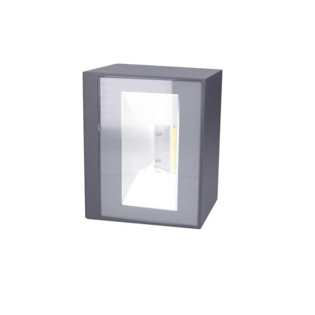 Bega 33394AK4 LED-Wandfluter zweiseitiger Lichtaustritt Silber 4000 K