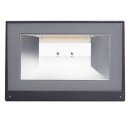 Bega 33387AK3 LED-Wandfluter zweiseitiger Lichtaustritt Silber 3000 K