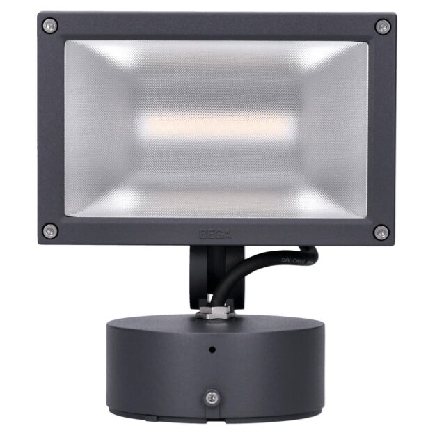 Bega 77537K4 LED-Flächenscheinwerfer mit Montagedose Grafit 4000 K