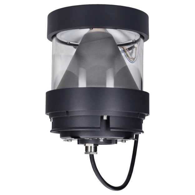 BEGA 99852K4 Pollerleuchtenkopf abgeblendet mit Reflektor 360 ° Grafit 4000 K