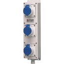 Mennekes Steckdosenleiste TL 3-fach CEE16A 3-Phasen mit Klemme 96489