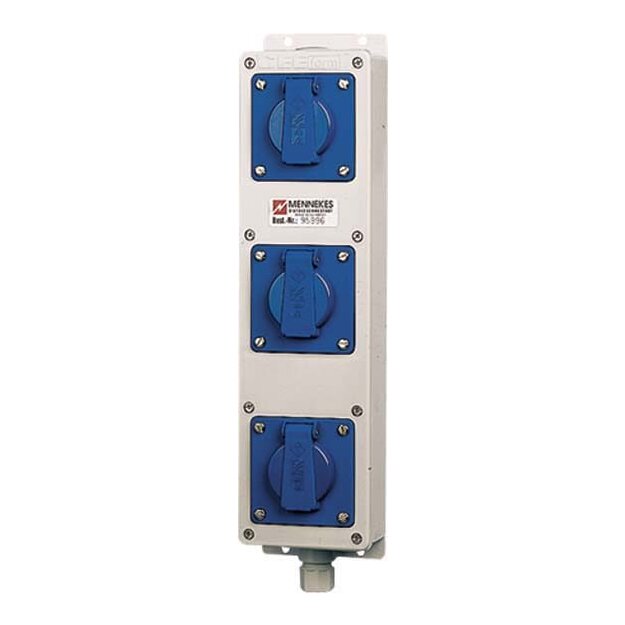 Mennekes Steckdosenleiste TL 3-fach Schuko mit 5-Phasen-Klemme 95996