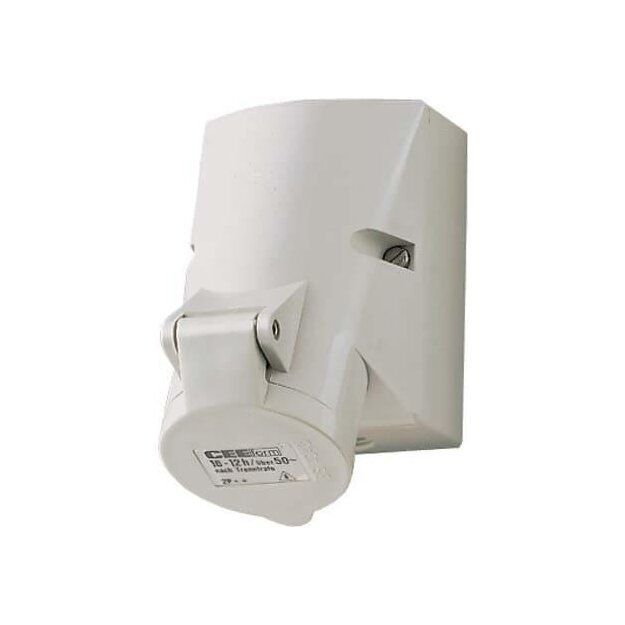 Mennekes Wanddose HW/VN 16A 7p 1h IP44 1033