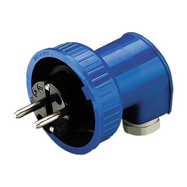 Mennekes Schuko-Winkelstecker 16A 2p+E 230V IP66 10818