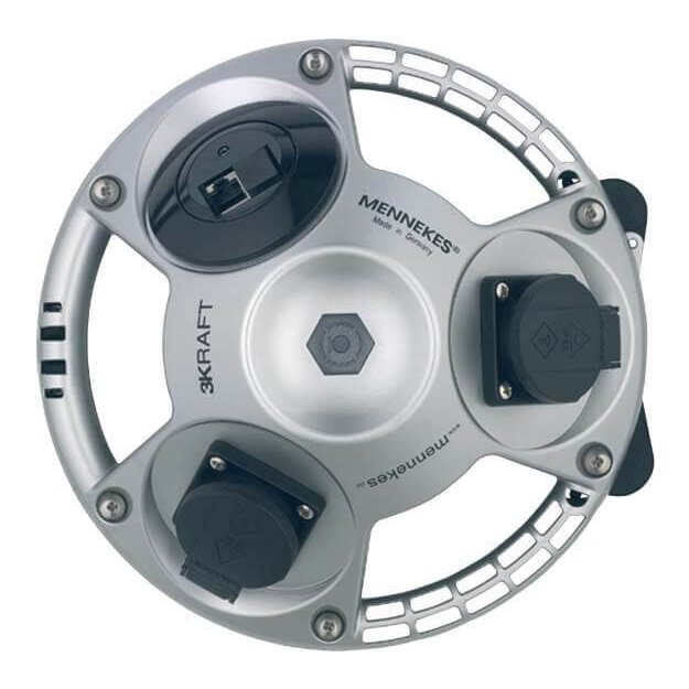 Mennekes Steckdosen-Kombination 2xSchuko 1xRJ45 2-fach 94354SI