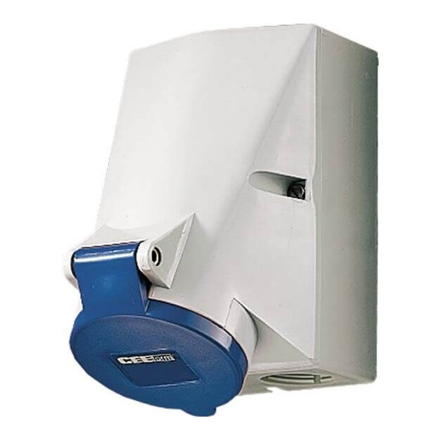 Mennekes Wanddose HW/VN 16A 7p 9h 230V IP44 733