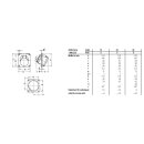 Mennekes Anbaudose TA 63A 5p 6h 400V IP44 21160A