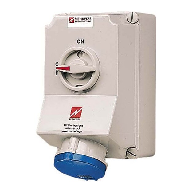 Mennekes Wanddose DUO 63A 3p 6h 230V IP44 6571