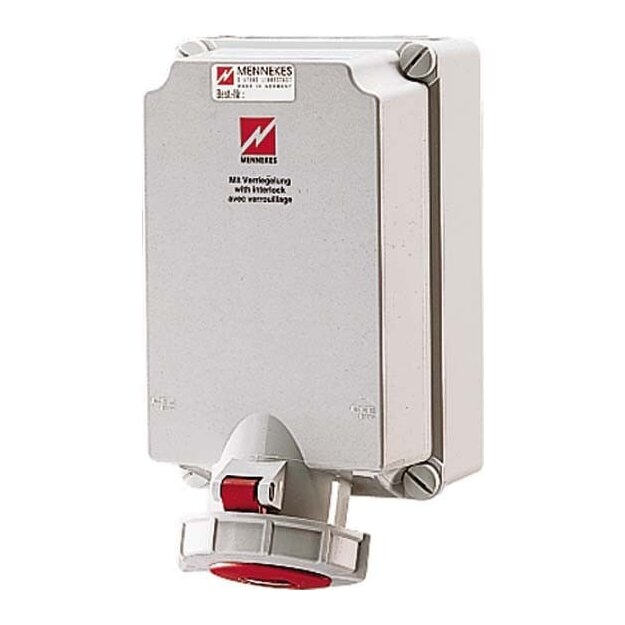 Mennekes Wanddose 63A 5p 6h 400V IP67 7019