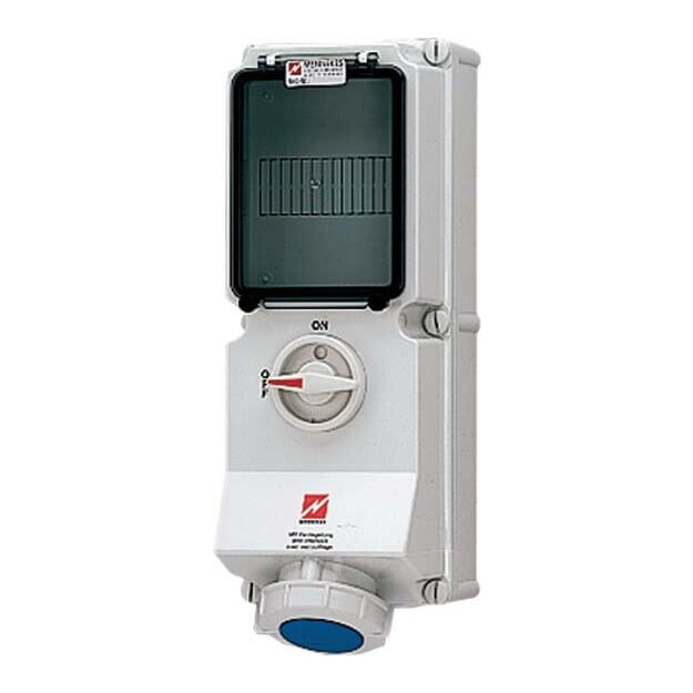 Mennekes Wanddose DUO 16A 3p 6h 230V IP67 7050