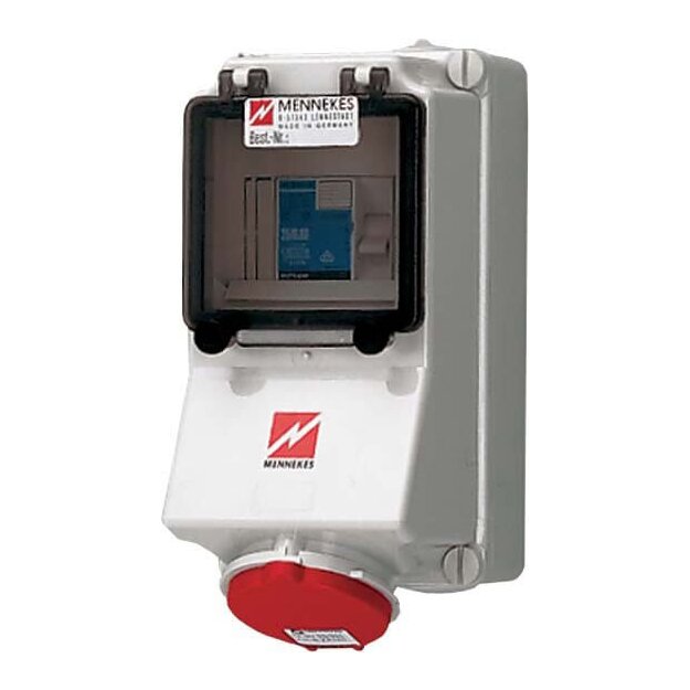 Mennekes Wanddose 16A 4p 6h 400V IP44 7126