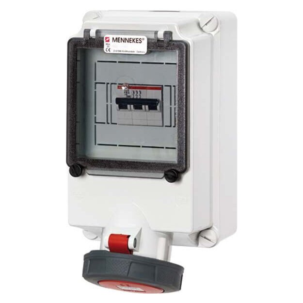 Mennekes Wanddose 63A 4p 6h 400V IP67 7167