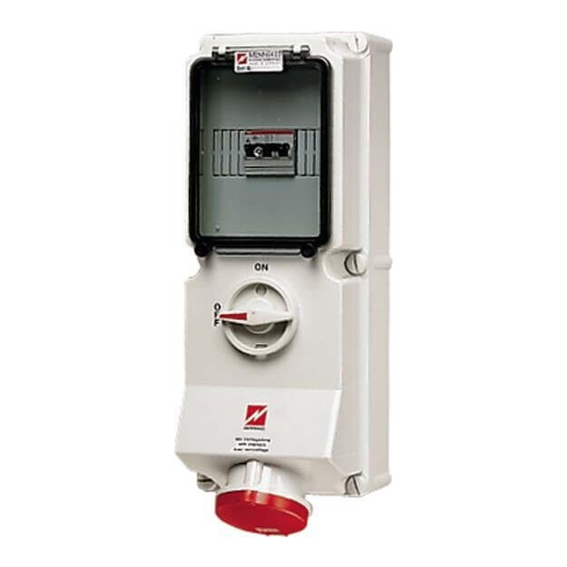 Mennekes Wanddose DUO 32A 4p 6h 400V IP44 7219