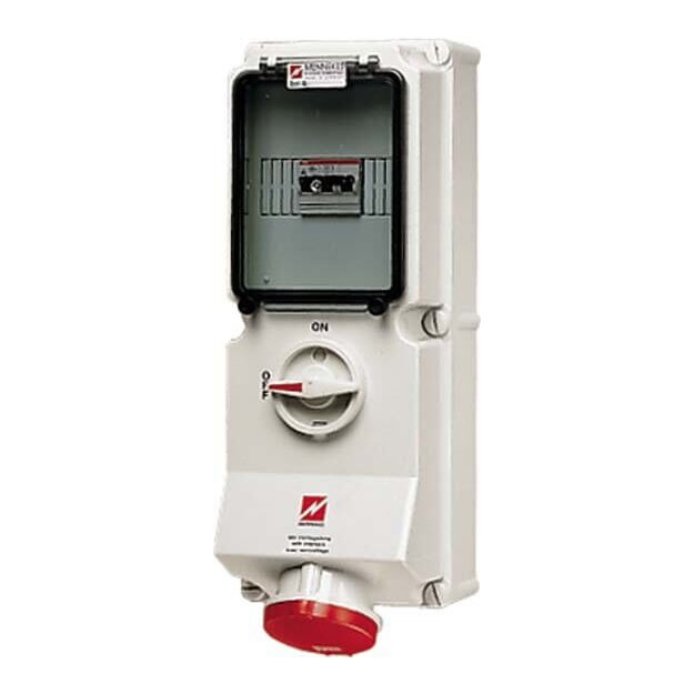Mennekes Wanddose DUO 16A 5p 6h 400V IP44 7218