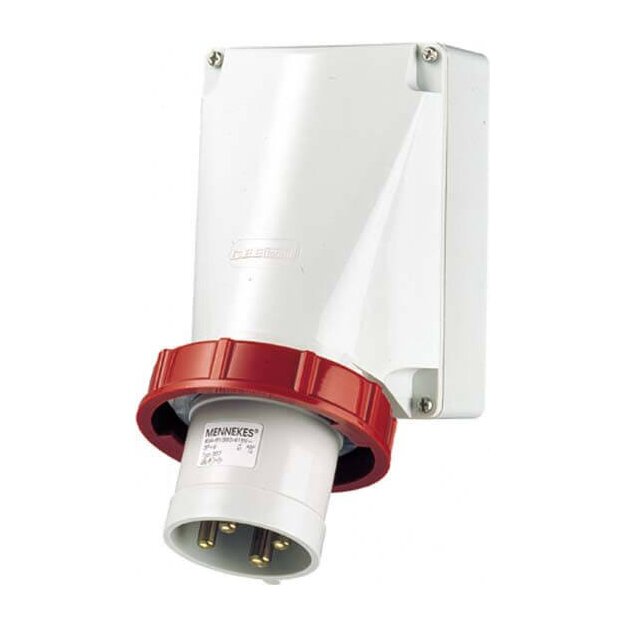 Mennekes Wandstecker 63A 4p 6h 400V IP67 357